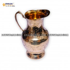 Jug Brass Ashoka Design 1.25 ltr