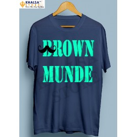 Punjabi T-Shirt -Brown Munde