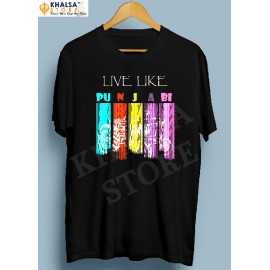 T-Shirt -Live Like Punjabi