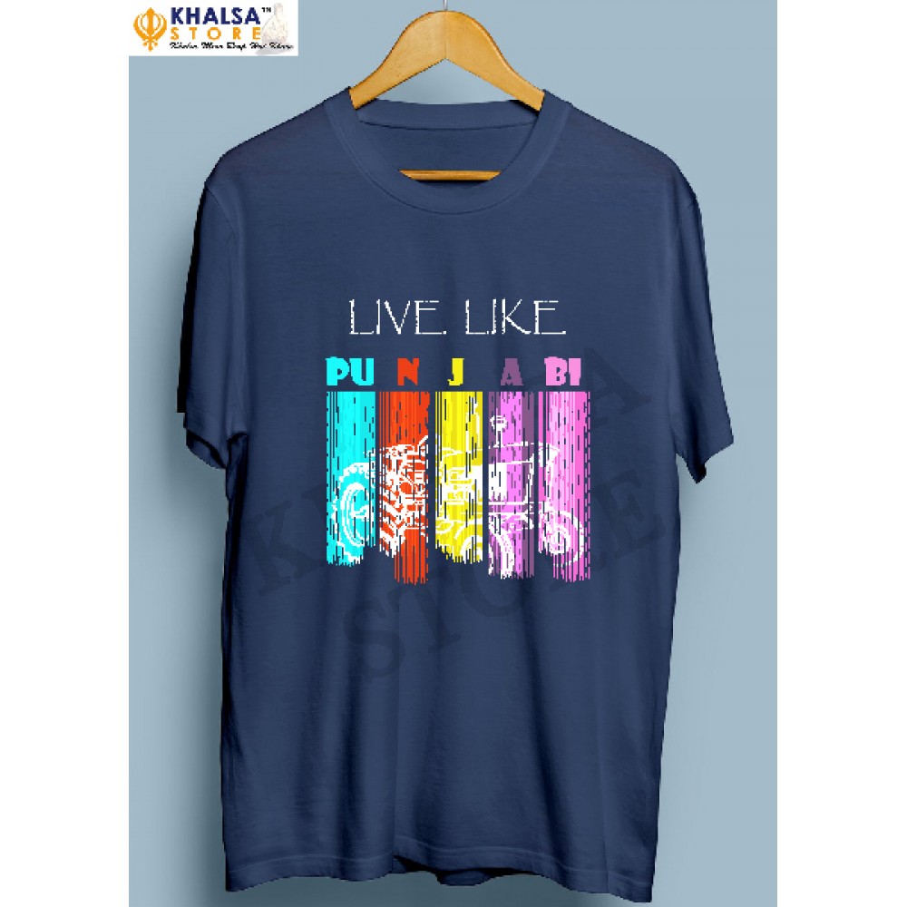 T-Shirt -Live Like Punjabi