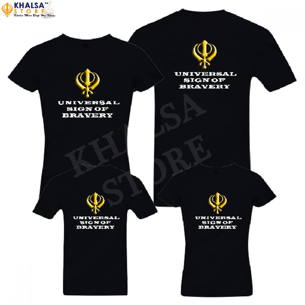 Punjabi Family T-Shirt -Sign Of Bravery