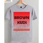 Punjabi T-Shirt - Brown Kudi