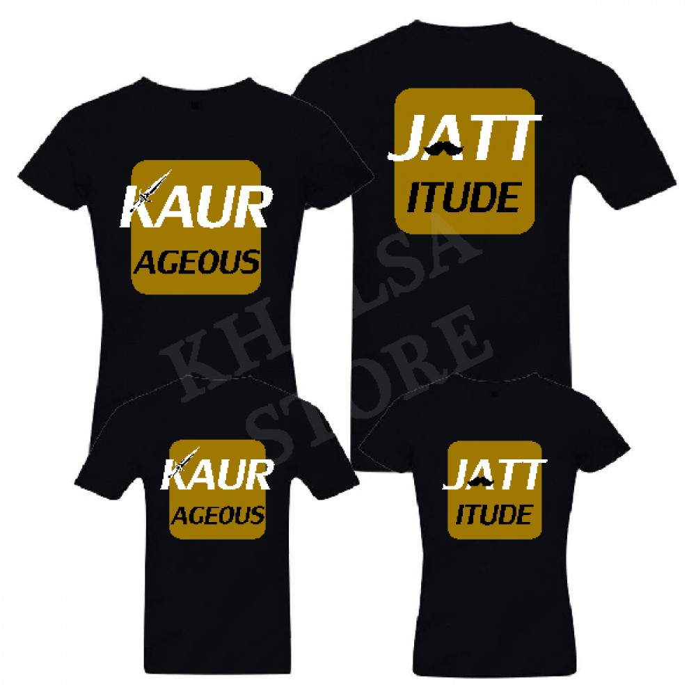 Punjabi Family T-Shirt -JATT  & Kaur
