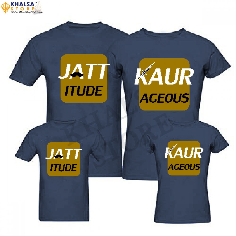 Punjabi Family T-Shirt -JATT  & Kaur