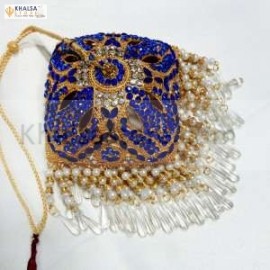 Square Shaped Gold platted 6 inches Chattar With b..