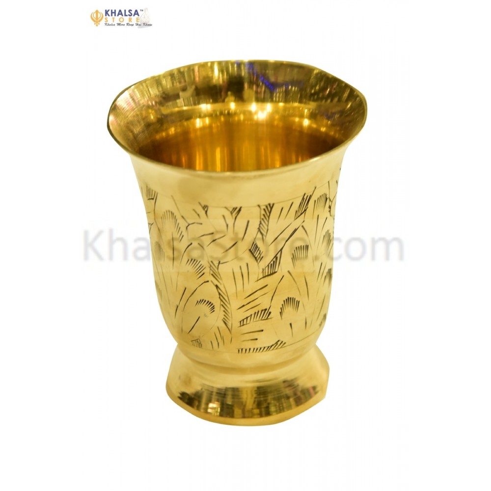 Glass lemon brass 350ml