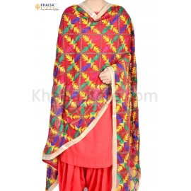 Phulkari (L - 2.25 MTRS  W- 101 cm ) 