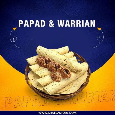 Amritsari Papad & Wadiyan - Specialty of Amritsar.